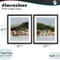 Stupell Industries Mountain Town by Sea 2pc Framed Print Under Glass Set, design by Grace Popp